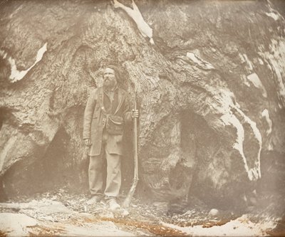 Mariposa Grove. Galen Clark. Portret van Galen Clark door Carleton E. Watkins